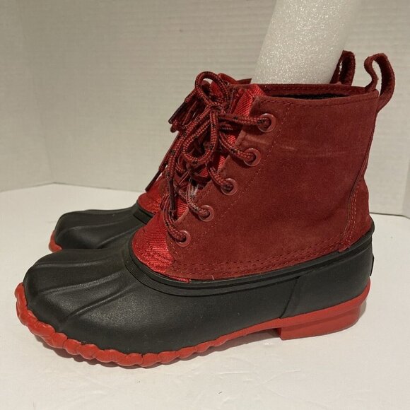 Boston Accent Winter Womens Weather Proof Boots Conway Lace Suede Lace Up 7M - Picture 6 of 12